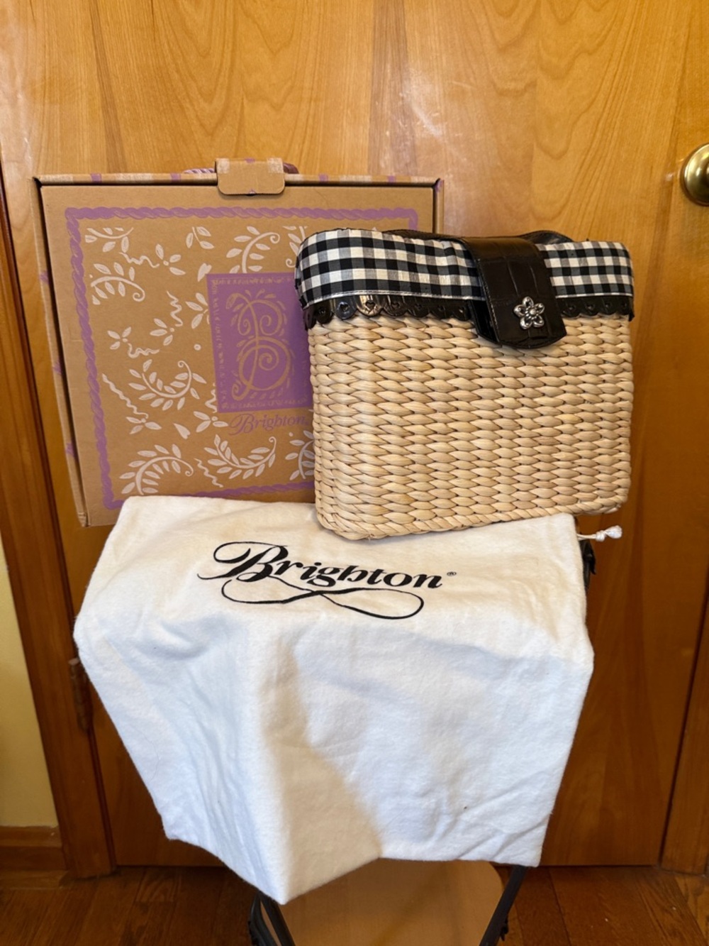 Brighton straw shoulder bag